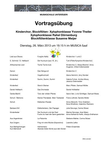 Programm herunterladen - Musikschule UnterÃ¤geri