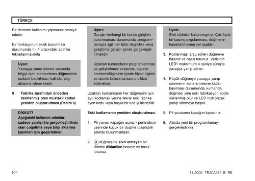 NÃ¡vod na montÃ¡Ã a obsluhu UzstÃdÂ¥â°anas un ... - HÃ¶rmann