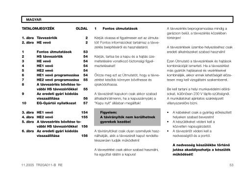 NÃ¡vod na montÃ¡Ã a obsluhu UzstÃdÂ¥â°anas un ... - HÃ¶rmann