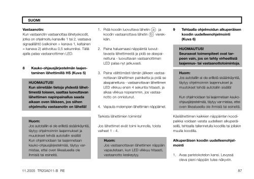 NÃ¡vod na montÃ¡Ã a obsluhu UzstÃdÂ¥â°anas un ... - HÃ¶rmann