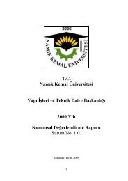 ADKG2009 - Namık Kemal Üniversitesi