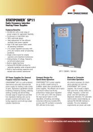 SP11 HWG - HWG Inductoheat