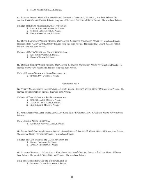 Henry H. Meyer Family Tree - Birkemeyer & Heckman Family History ...