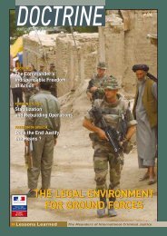 The Legal Environment for Ground Forces - Integrated Defence Staff