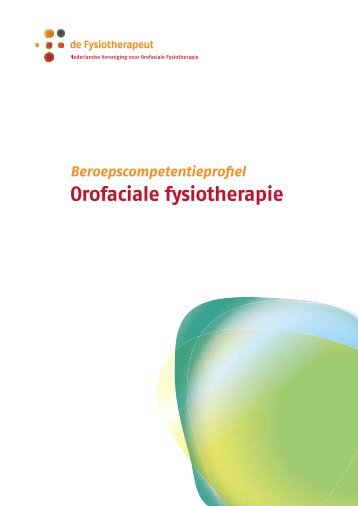Beroepscompetentieprofiel Orofaciaal fysiotherapeut - Kngf