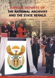 Annual Report - National Archives of South Africa