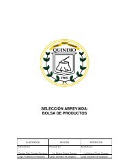 SELECCIÃN ABREVIADA: BOLSA DE PRODUCTOS