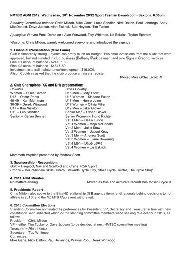 2012 AGM Minutes