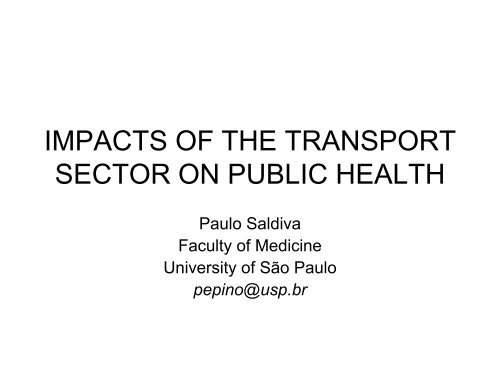 Dr. Paulo Saldiva - Clean Air Institute