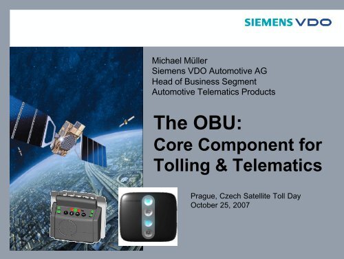 The OBU: â Core Component For Tolling & Telematics