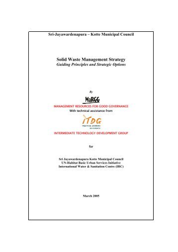 Kotte Solid Waste Management Strategy