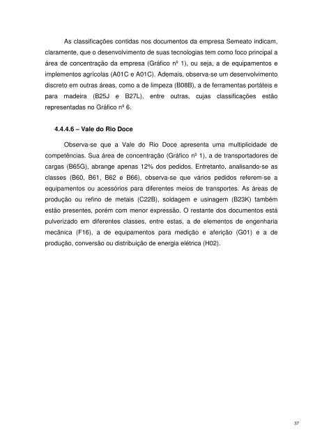 Maiores Depositantes de Pedidos de Patentes BR 1999 - Inpi