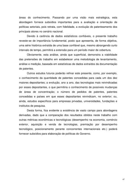 Maiores Depositantes de Pedidos de Patentes BR 1999 - Inpi