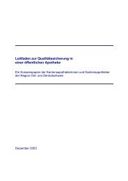 Leitfaden zur QualitÃ¤tssicherung in einer Ã¶ffentlichen Apotheke (PDF