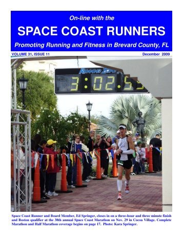 Dec 2009 scr - Space Coast Runners