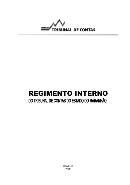 REGIMENTO INTERNO - Tce.ma.gov.br