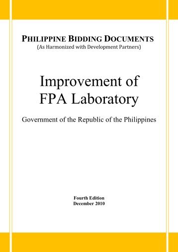 Improvement of FPA Laboratory - Fertilizer and Pesticide Authority