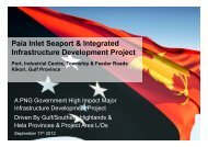 Paia Inlet Seaport & Integrated Infrastructure Development Project