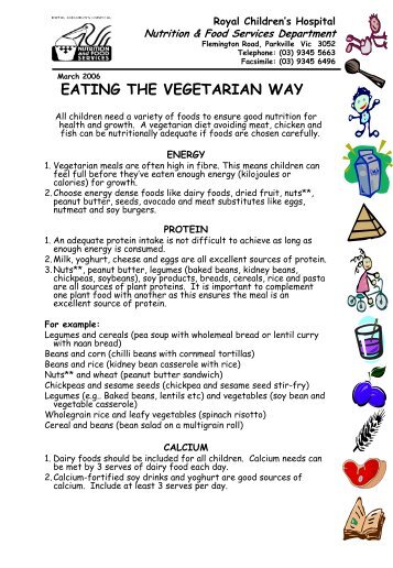 Eating the vegetarian way - Flourish Paediatrics