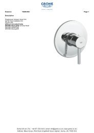 Description Single-lever shower mixer trim set for final ... - GROHE