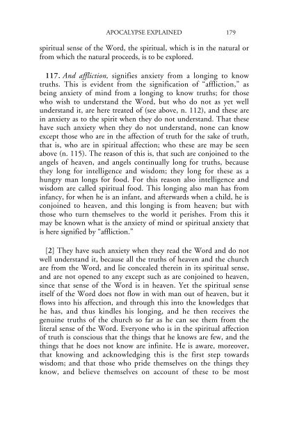 Apocalypse Explained, volume 1 - Swedenborg Foundation