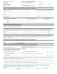 Refund Request Form - City of Xenia