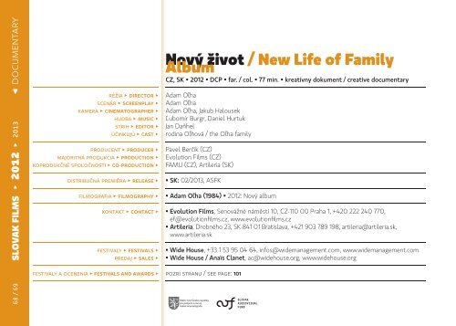 SlovenskÃ© filmy | Slovak Films 2012 - AIC