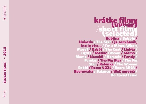 SlovenskÃ© filmy | Slovak Films 2012 - AIC