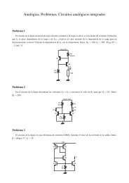 AnalÃ³gica. Problemas. Circuitos analÃ³gicos integrados