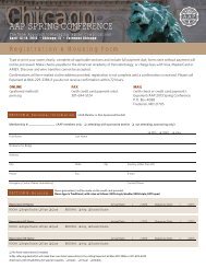 AAP 2013 Spring Conference Printable Registration Form