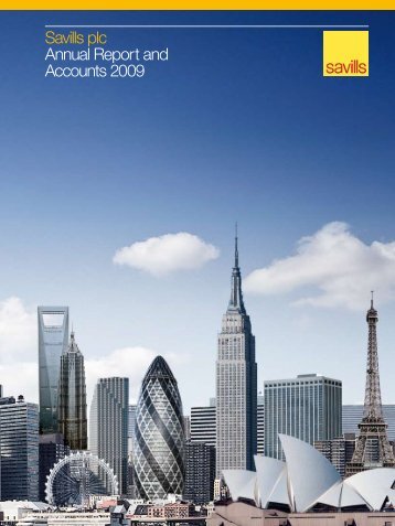 Savills plc Annual Report and Accounts 2009 - Investor relations