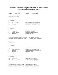 BACH RPG 2012 Foal Show Results - The Welsh Pony & Cob ...