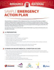 SAMPLE EMERGENCY ACTION PLAN - PHE Canada