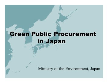 Green Public Procurement in Japan - Global Ecolabelling Network