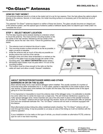 MIS-ONGLASS Rev. C - PCTEL | Antenna
