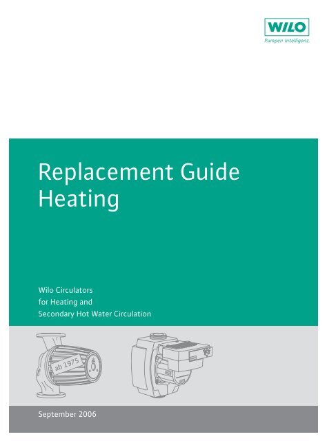 wilo pump replacement guide Wilo pump replacement guide.