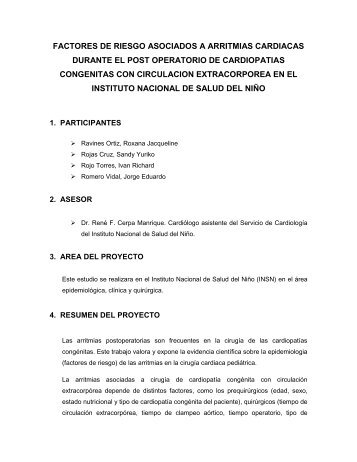 Informe Final CL-29-2011.pdf - Instituto Nacional de Salud del NiÃƒÂ±o