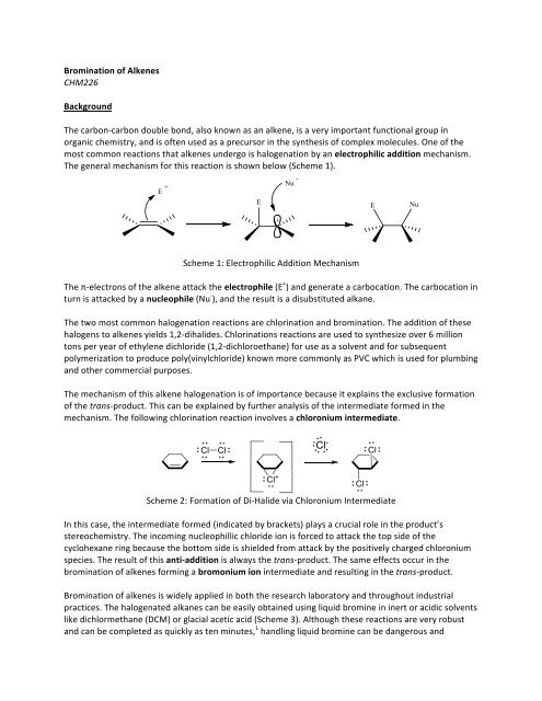 Bromination-Final Draft2 - URI Department of Chemistry