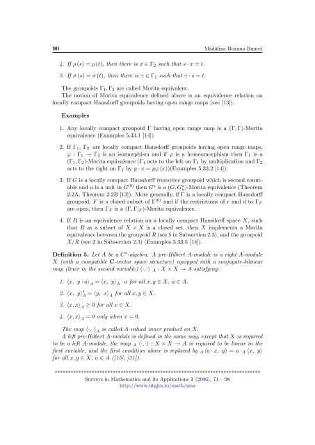 GROUPOID C""ALGEBRAS 1 Introduction 2 Definitions and notation