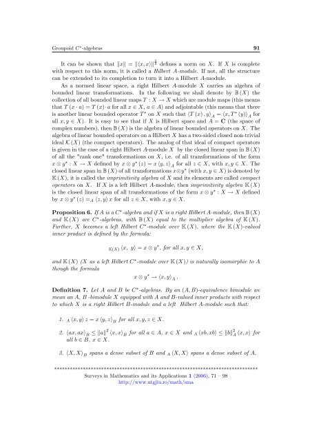 GROUPOID C""ALGEBRAS 1 Introduction 2 Definitions and notation