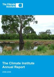 The Climate Institute Annual Report