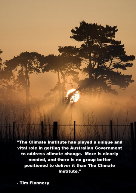 The Climate Institute Annual Report