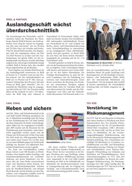 Geistesblitze statt Schnapsideen - WIM-Magazin