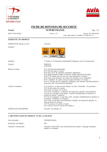 [FR] - SUPERETHANOL - 2009-03-02 - Thevenin & Ducrot