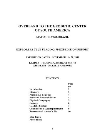 overland to the geodetic center of south america mato grosso, brazil ...
