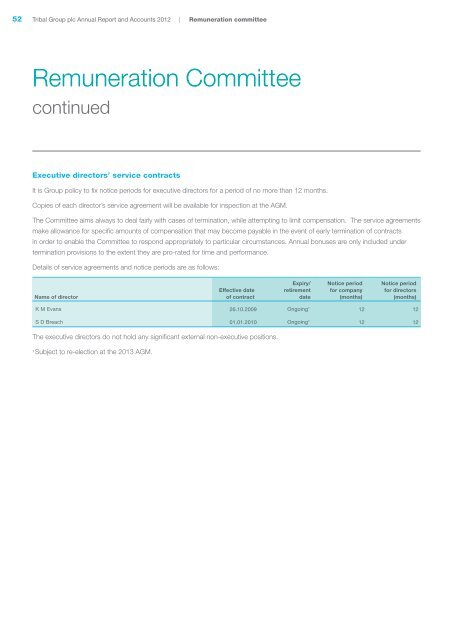 Annual Report Accounts 2012 - Tribal