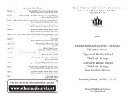 HS-JH Program 2005 - Wooster High School Music Department ...