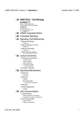 lecture11 outline (print no images) - UNSW Cell Biology - The ...