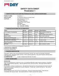 SAFETY DATA SHEET Penetration + - Offset Supplies