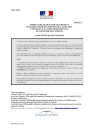 Formulaire demande d'agrÃ©ment - Emploi.gouv.fr